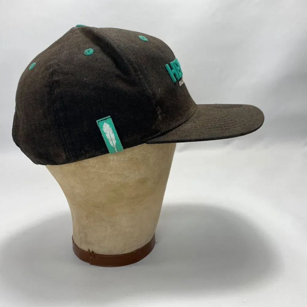 Hempire Mens Cap Hat Black Snap Back Embroidered Logo Chiefton Made of Hemp